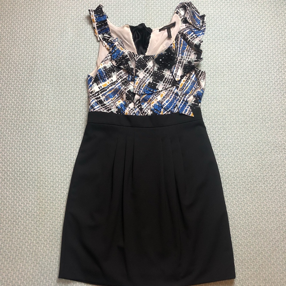 Bcbg dress with silk top